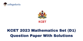 KCET 2023 Mathematics Question Paper: Download Set D1 Question Paper with Answer Key PDF